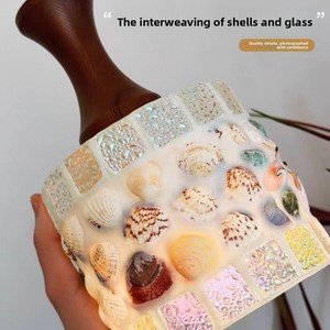 Lustre en verre en forme de petite coquille de lune, design artistique créatif, pour salon, chambre à coucher, chevet, porche, lampes d'ambiance, <span class=keywords><strong>suspension</strong></span> LED - Product Image 3