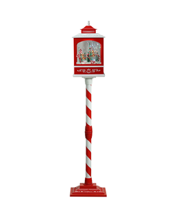 Farol de Navidad LED Moderno de Plástico con Música y Nieve - Duradero, Elegante y Reutilizable 124x30x30CM Venta al por Mayor de Fábrica - Product Image 3