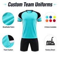 Camiseta de Fútbol Personalizada Aiju, Impresión por Transferencia de Calor, Transpirable, de Secado Rápido, 100% Poliéster, Uniforme de Equipo al por Mayor