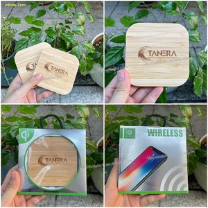 الخيزران محطة شحن مخصص الهاتف الذكي المحمول سليم ساحة لوحة خشبية تشى 15 10 20 30 35 واط الخشب اللاسلكية شواحن لوحات - Product Image 3