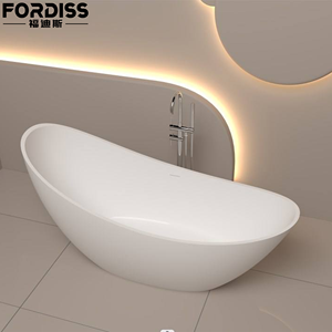 Bañera de Piedra Artificial de Diseño Moderno para Reventa, Bañera Independiente de Piedra de Resina, Bañera de Superficie Sólida Acrílica para Baño - Product Image 1