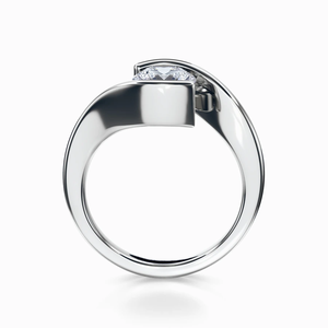 Bague de fiançailles SGARIT 1ct 2ct 3ct en or 18 carats, diamant de laboratoire, bijoux sur mesure, certificat VS D IGI, taille ronde, pour femme - Product Image 3