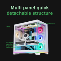 Boîtier d'ordinateur OEM Mid Tower, hauteur de refroidisseur CPU 157 mm, support triple pour radiateur 360 mm, avec ports USB 3.0 avant.