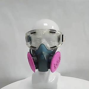 UT 7502 Suministro Directo de Fábrica, Máscara de Media Cara de Silicona 7502 <span class=keywords><strong>con</strong></span> Doble <span class=keywords><strong>Filtro</strong></span>, Protección Facial - Product Image 4