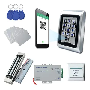 Keyboard QR Code RFID Card Reader 13.56MHZ WG26/34 Metal Keyboard RFID Reader Waterproof Access Control System
