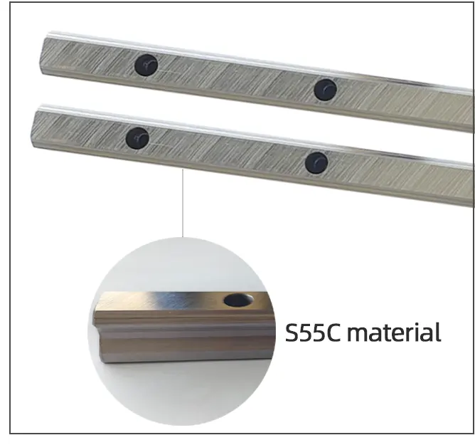 Le guide linéaire lisse de haute rigidité bloque 45mm pour la machine d'automation avec l'incidence linéaire de rail de guide