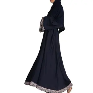 Áo Abaya Đạo Hồi Ren Đẹp Trang Phục Hồi Giáo Dài Tay Hợp Thời Trang Đầm Dài Thổ Nhĩ Kỳ Áo Abaya Dubai Khiêm Tốn