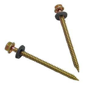 ヘックスウェハーヘッドセルフタッピングネジEPDM結合洗濯機付き木製 - Product Image 3