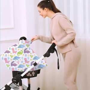 Couverture multi-usages colorée en forme de dinosaure pour siège auto, couverture respirante pour l'allaitement pour bébés garçons et filles - Product Image 3