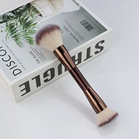 Pinceaux de maquillage double embout pour fond de teint liquide, anticernes et blush – Personnalisation du logo – Pinceau végétalien doux pour poudre