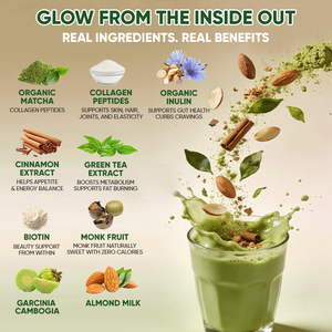 OEM soutient la santé intestinale, contrôle de l'appétit, gestion du poids, éclat de la <span class=keywords><strong>peau</strong></span>, Latte au <span class=keywords><strong>matcha</strong></span> et au collagène - Product Image 6