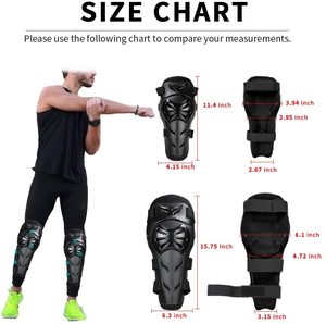Protector de rodilleras y coderas profesional personalizado para moto, 4 unidades - Product Image 6