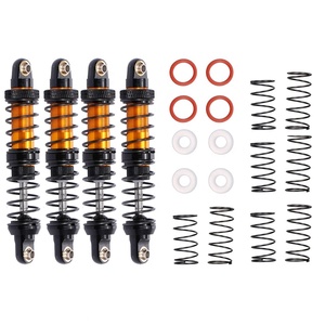 4 pièces réglable 70mm 80mm 90mm 100mm amortisseur en métal pour 1/10 <span class=keywords><strong>Tamiya</strong></span> CC01 RC chenille voiture tout-terrain - Product Image 1