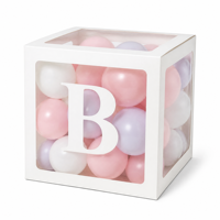 Feestversiering 1e verjaardag ballonblokken decoratie ONE letter jongen meisje babyshower decoratie eerste verjaardag ballon dozen