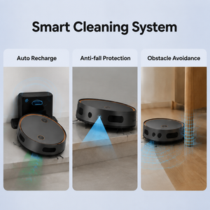 Automatic Robot Vacuum Cleaner and <b>Mop</b> Combo Smart Floor Cleaning Robot for Home Pet Hair Dust Removal Strong Suction OEM ODM Ma - Product Image 5