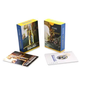 WJPC-स्वनिर्धारित लोगो मुद्रण ग्रे कोर पेशेवर पोकर कार्ड कागज नवीनता ताश खेल