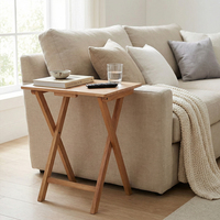 Tables consoles pliantes en bois massif pour l'entrée, le salon et l'extérieur, de haute qualité, directement du fabricant