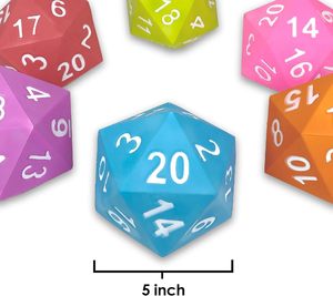 Custom 20-Sided PU Foam <b>Dice</b> Anti-Stress Board Game for Personalized Logo - Product Image 2