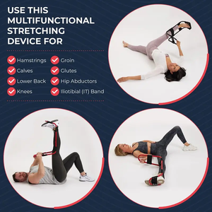 Wellshow Hamstring StretcherデバイスHamstring Calf Stretcherは痛みを和らげ、膝の深いストレッチ膝の延長ホームジムを提供します - Product Image 2