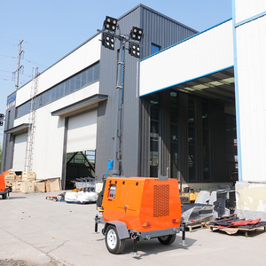 Kim loại halogenua LED chiếu sáng xách tay Inflatable tay đẩy 5M 7m 9M Kính thiên văn di động chiếu sáng tháp - Product Image 2