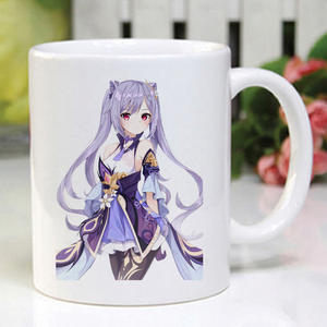 Taza de agua de cerámica personalizable Popular personaje de dibujos animados de Anime 'Mong Keqing <span class=keywords><strong>Ganyu</strong></span> Kelimak' modelo regalo de cumpleaños - Product Image 5