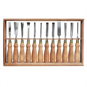Couteau <span class=keywords><strong>à</strong></span> sculpter le <span class=keywords><strong>bois</strong></span> industriel, ensemble manuel avec burin <span class=keywords><strong>à</strong></span> pointe droite et couteau <span class=keywords><strong>à</strong></span> rainurer, acier au chrome-vanadium - Product Image 4
