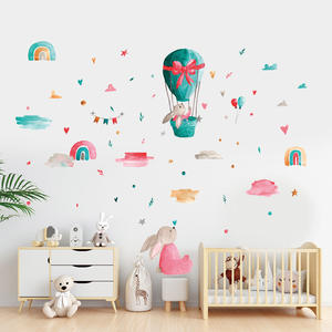 Mignon éléphant endormi Stickers muraux enfants chambres d'enfants décor <span class=keywords><strong>de</strong></span> pépinière <span class=keywords><strong>maternelle</strong></span> maison décorative ballon à air chaud vinyle décalcomanies - Product Image 3