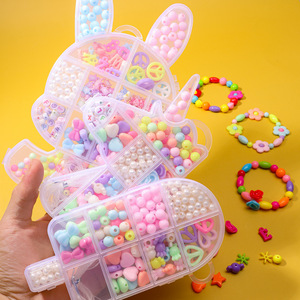 Bán Buôn Gốc Acrylic Đính Cườm Đồ Chơi DIY Cô Gái Handmade Vòng Đeo Tay Vòng Cổ Hộp Cho Trẻ Em Của Đồ Trang Sức Làm - Product Image 3