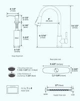 Robinet de cuisine moderne rotatif sans contact en nickel brossé, acier inoxydable 304, montage sur comptoir, cartouche céramique, poignée unique, 3 modes