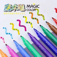 Marqueurs magiques à couleurs changeantes Couleurs vives Surligneurs magiques étonnants Marqueurs de dessin pour l'écriture secrète