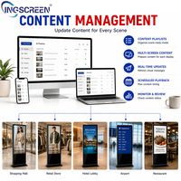 Écran tactile d'affichage publicitaire intérieur INGSCREEN, kiosque avec écran IPS 4K, signalisation numérique intelligente Android pour centre commercial