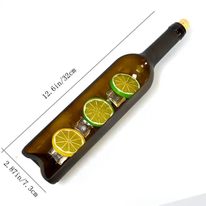 Botella de copa de vino reciclada redonda cuadrada en forma de vidrio ámbar verde contenedores perfumados con tarro de vela de vidrio de corte geométrico de diferentes tamaños - Product Image 3