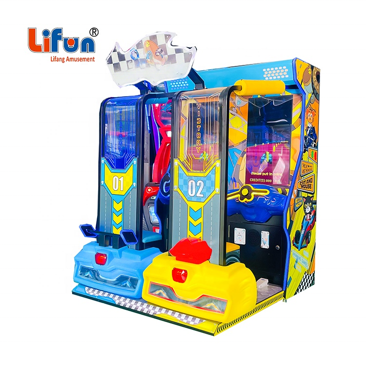 Lifun High Two-Player Arcade Game Machine Coin-Operated Adult Children's Car Racing Electronic Kiddie Rides 1 Year Warranty