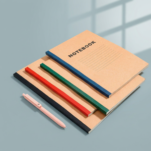 Carnet A5 B5 relié à la colle, lignes horizontales, couverture souple, journal, papeterie de bureau et scolaire - Product Image 1
