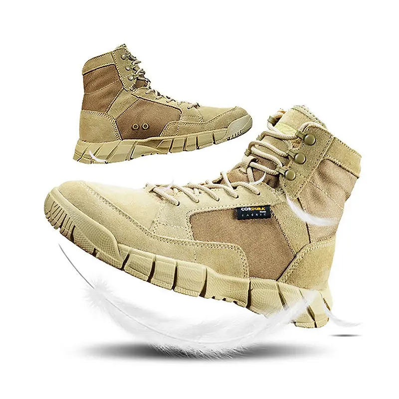 Light weight tactical boots Vintage Leather Ankle Boots for Both Men and Women Fashion Short Boot Casual Shoes