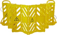 Barricada de construcción de valla de tráfico de carretera, barrera de seguridad extensible modular de plástico rodante para ascensor