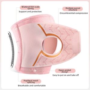 AOFIT Genouillère de protection en nylon pour le sport, soulagement de la douleur, stabilisation rotulienne, compression, fermeture auto-agrippante, légère - Product Image 4
