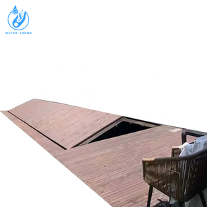 2025 Couverture de piscine pliante automatique personnalisée de haute qualité assez solide pour que les gens puissent discuter et manger pour les pompes de natation en plein air - Product Image 3