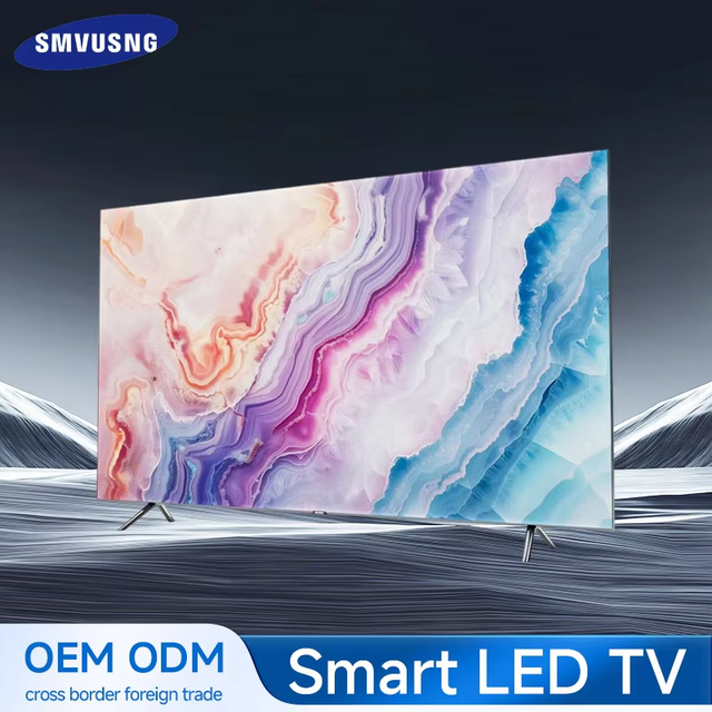 Wholesale 32 42 50 55 60 65 Inch LED TV,Ultra HD 4K Eye Protection Frameless Smart Television For Home Hotel