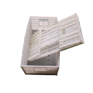 Foldable Plastic <b>Crates</b> 640x340x250mm Injection Molding <b>Storage</b> Box For Fruit Vegetable Logistics Transport - Product Image 5