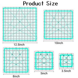6.5 inç kaymaz dikiş akrilik cetvel DIY kapitone araçları kare kapitone cetvel - Product Image 5