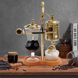 KOSTENLOSE MUSTER Retro Tee Kaffee maschine Edelstahl Siphon Kaffee maschine Vakuum maschinen Geräuscharm Profession elles Brauen