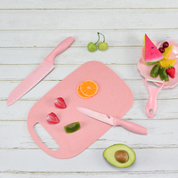 7 pièces multifonction ménage couteau de cuisine ensemble accessoires de cuisine pomme de terre fruits éplucheur couteaux en acier inoxydable planche à découper