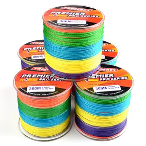 Horizon 300M 4 Brins Tresse Ligne Fil De Pêche Multicolore 6lb-100lb Multifilament PE Tali Pancing Japon Tressé Ligne De Pêche