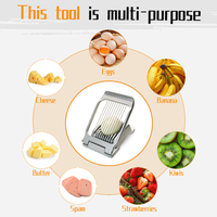 Vente flash : Tranche-œufs en aluminium, outil de cuisine durable, parfait pour trancher les œufs durs, les fruits mous et les légumes