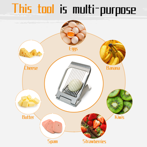 Hot bán nhôm trứng Slicer Cutter bền công cụ nhà bếp hoàn hảo cho slicing cứng luộc trứng mềm trái cây và rau quả - Product Image 2