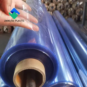 Jiangtai 유연한 소프트 PVC 슈퍼 클리어 PVC 플라스틱 롤 투명 PVC 필름