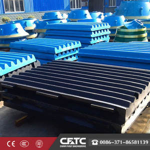 Durable PE 400 X 600 Jaw Crusher <b>Machine</b> Parts Fixed Movable Jaw Plate Price Bangladesh - Product Image 5