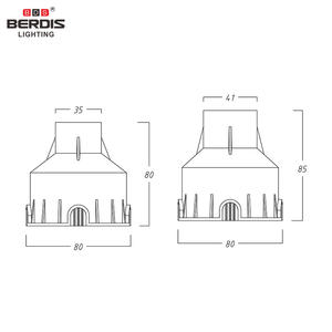 Lámpara de Exterior Redonda Berdis, Caja Preensamblada para Jardín, 12V 24V, Lámpara de Pared Subterránea Impermeable para Exteriores - Product Image 5