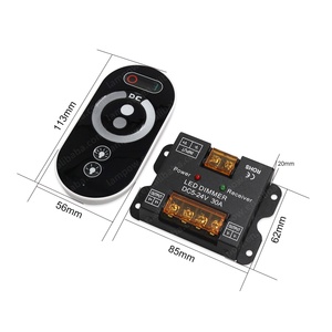Màu duy nhất <span class=keywords><strong>LED</strong></span> Strip ánh sáng không dây điều khiển từ xa DC5V 24V 10A RF không dây Dimmer cho màu duy nhất <span class=keywords><strong>LED</strong></span> - Product Image 3